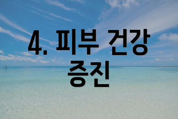 4. 피부 건강 증진