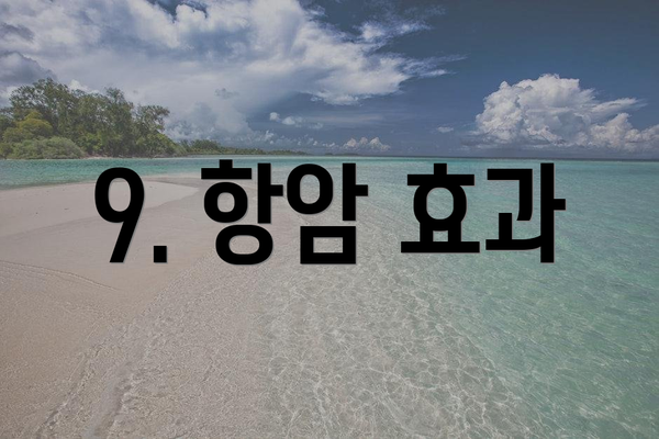 9. 항암 효과