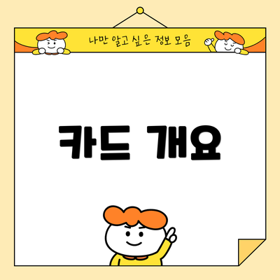 카드 개요